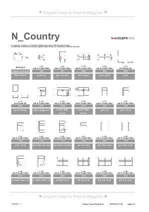 Catalogo Dimensioni COUNTRY in formato PDF 
