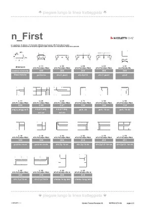 Catalogo dimensioni FIRST in formato PDF 