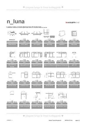 Catalogo dimensioni LUNA in formato PDF 