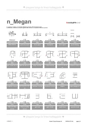 Catalogo dimensioni MEGAN in formato PDF 