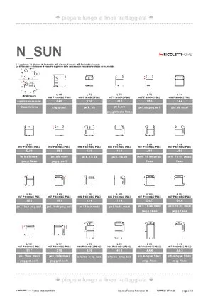 Catalogo dimensioni SUN in formato PDF 