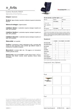 Catalogo dimensioni ARTIS in formato PDF 