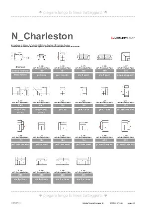 Catalogo dimensioni CHARLESTON in formato PDF 