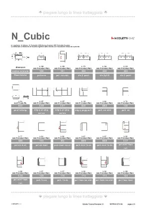 Catalogo dimensioni CUBIC in formato PDF 