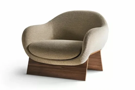 Poltrona in tessuto con braccioli - BOOLEAN ARMCHAIR di Bonaldo | Divani e poltrone
