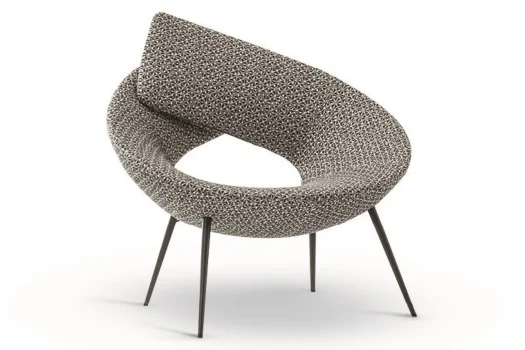 Poltroncina imbottita in tessuto - LOCK di Bonaldo | Divani e poltrone