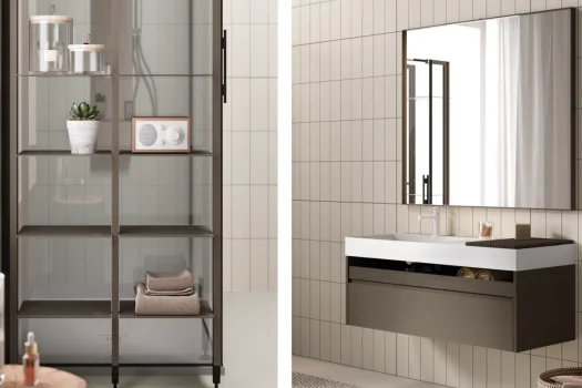 Mobile bagno sospeso componibile - Artesi Petra PT40 di Artesi | Mobili Bagno